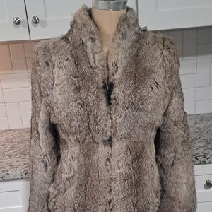 Vintage Rabbit Fur Teddy Jacket